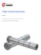 SPN加硬细水口边攻牙导柱D12-35mm带牙水口边精密模具内螺纹导柱