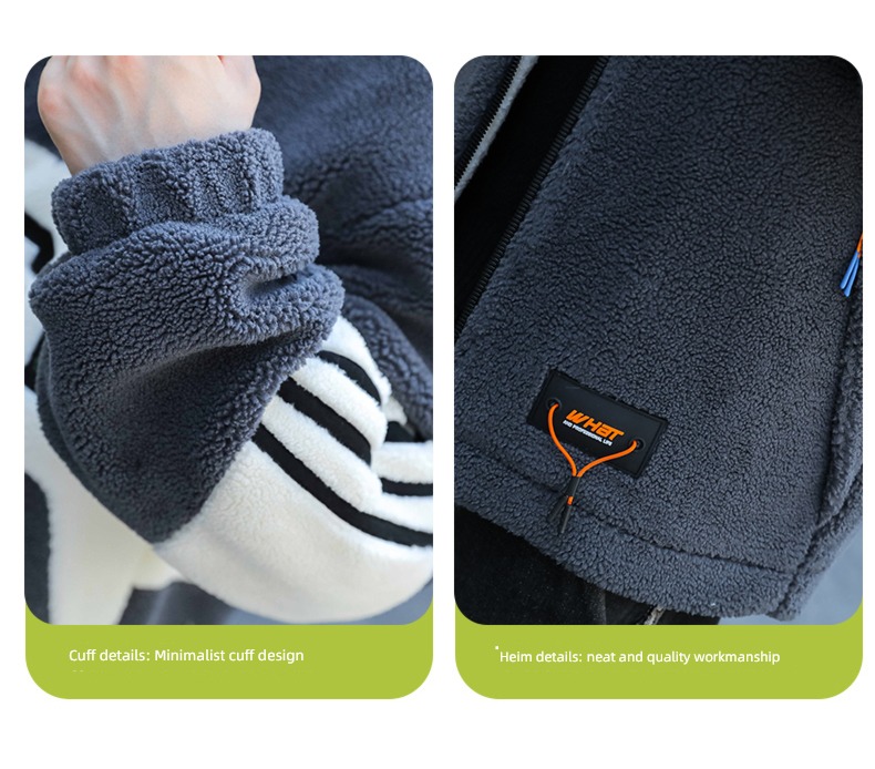 Plush Autumn and winter leisure time trend thickening Put on your clothes lamb