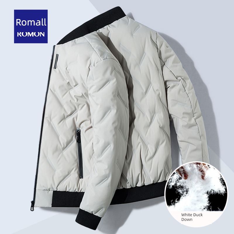 Romon leisure time have cash less than that is registered in the accounts Baseball collar man Down Jackets
