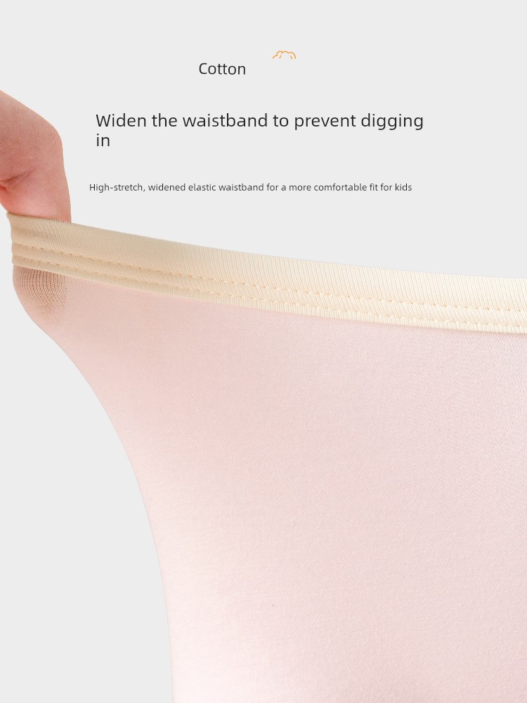 Balabala Children's Underwear, All-Cotton, Class A, Girls' Boxer Shorts, Toddler and Big Kids' Four-Corner Briefs, Baby-Friendly, Non-Binding — 2