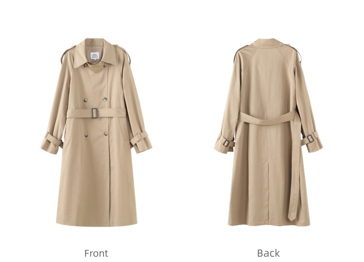 Li xiaosa Fat mm Medium and long term easy Windbreaker loose coat
