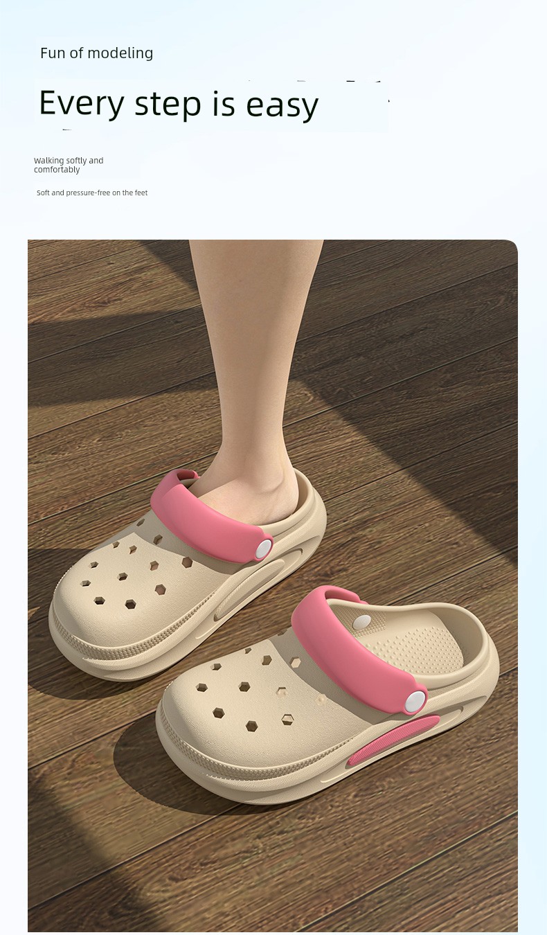 Step Eleven Children's Clog Shoes for Girls 2026 Summer New Thick-Soled Breathable Non-Smelly Non-Slip Parent-Child Sandals for Boys — 7