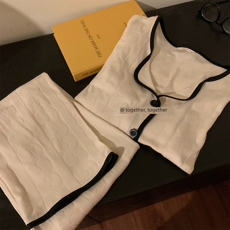 female pure cotton solar system ins Little fragrance trousers pajamas