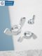 Iron and white zinc butterfly nut butterfly type ingot sheep horn hand-tight screw cap bolt M3M4M5M6M8M10M12