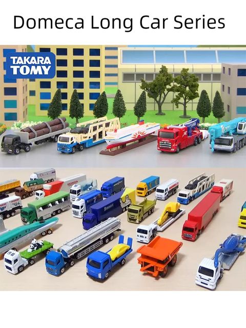 TOMY Domeka Alloy Car Transporter Fire Truck Rescue Vehicle Children Boy School Gift Toys