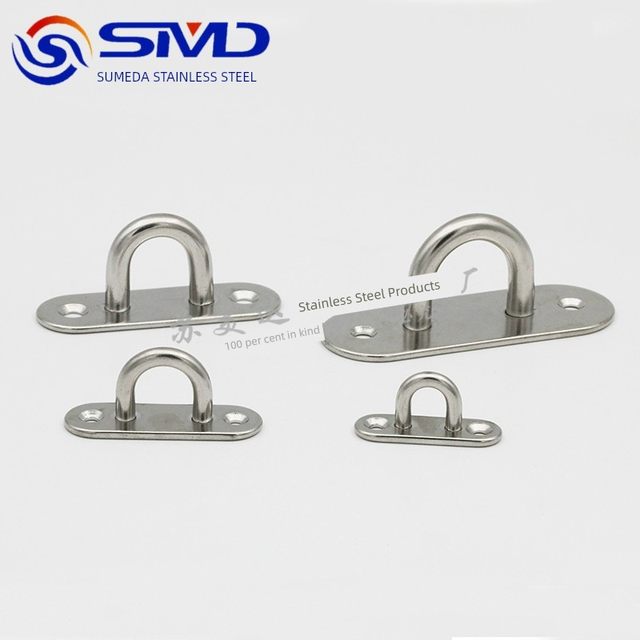 316 stainless steel diamond door buckle fixed hook wall lamp hook ring ceiling fan sandbag light hook U-shaped load-bearing hook