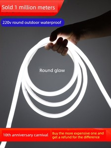 Round Advertising Signboard White Light Smart LED Light Strip