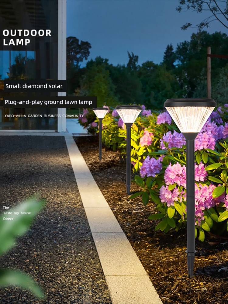 Solar Lawn Light 2026 New Model Outdoor Waterproof Community Villa Garden Atmosphere Light New Type Home Garden Light