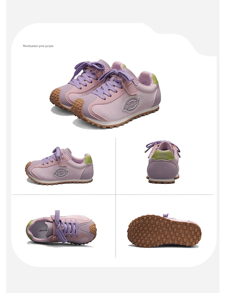 Dickies Retro Children's Sneakers New Autumn Casual Versatile Soft-Soled Shoes for Older Kids — 25