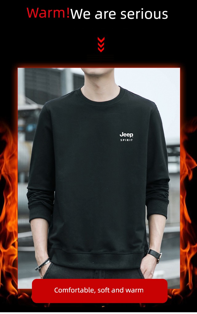 Jeep jeep autumn Round neck Condom leisure time Sweater
