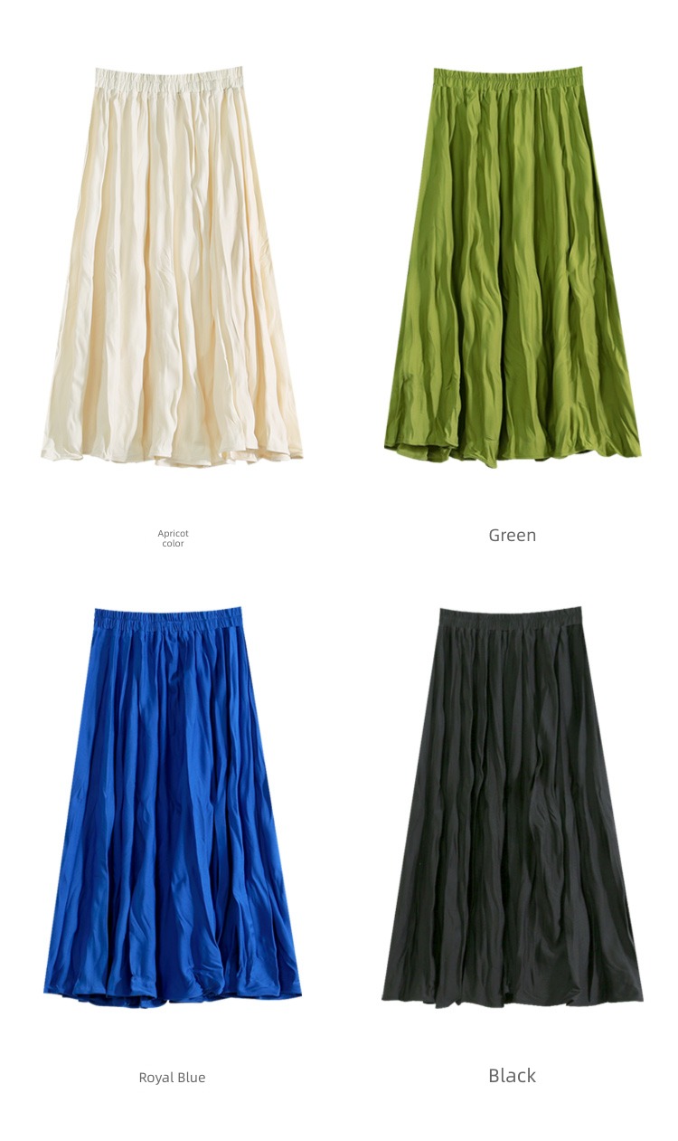 green fold little chap Slightly fat A word skirt