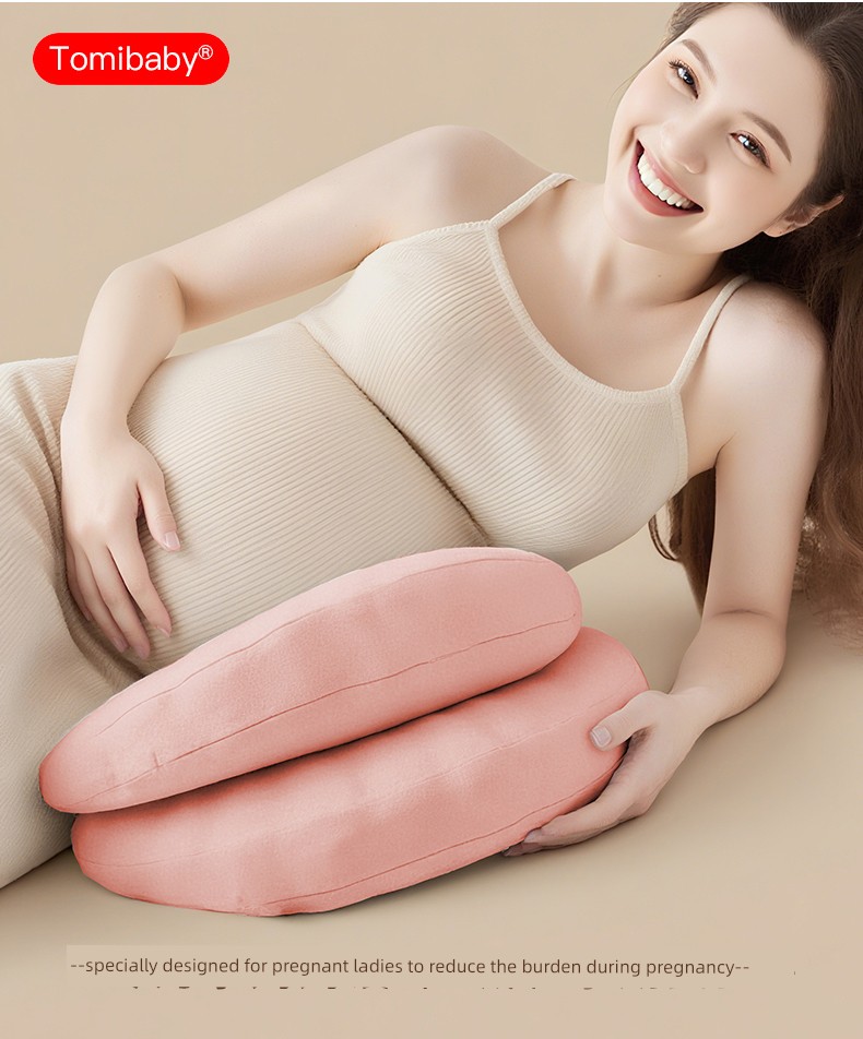 Domibaby Pregnancy Pillow, Waist Support Side Sleeping Pillow, Belly Support U-Shaped Pillow, Special Pillow for Sleeping during Pregnancy, Shell Pillow — 18