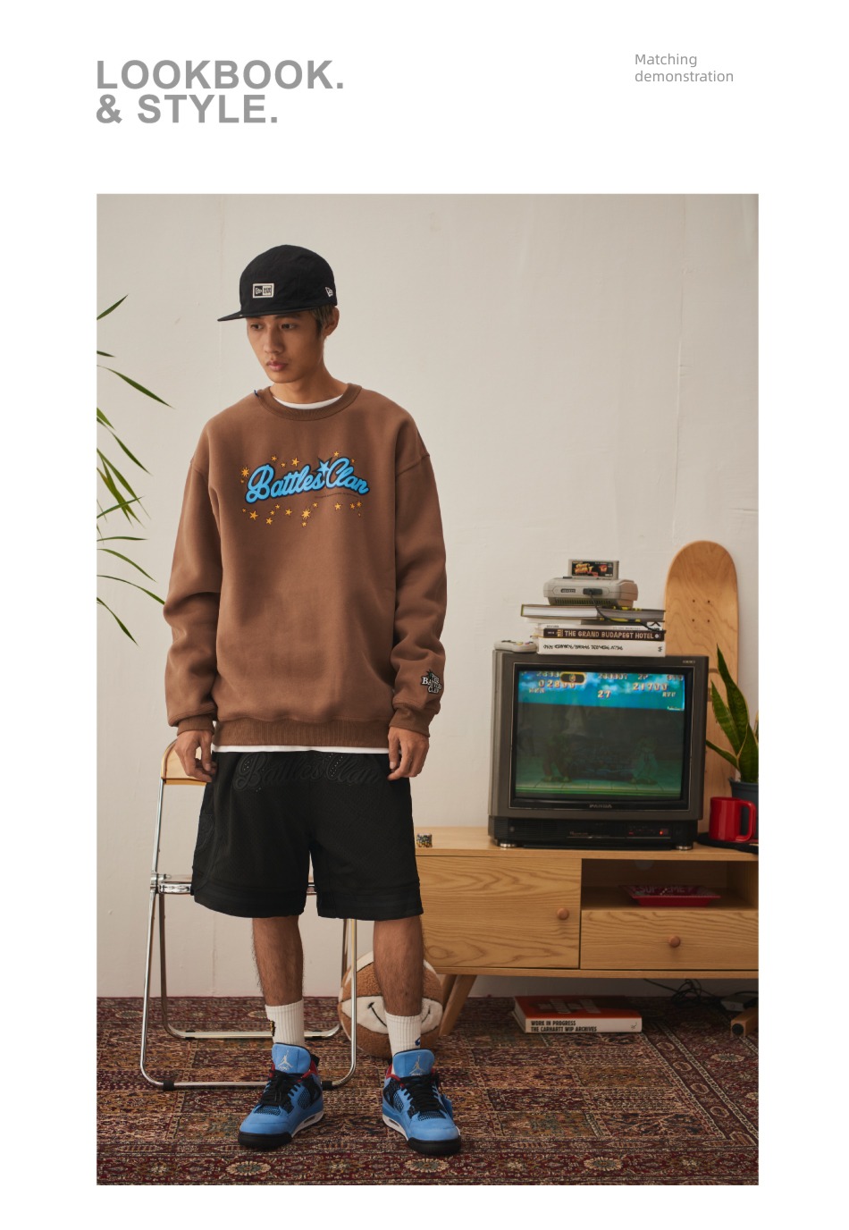 Battles Autumn and winter volume body leisure time Cold cap Sweater