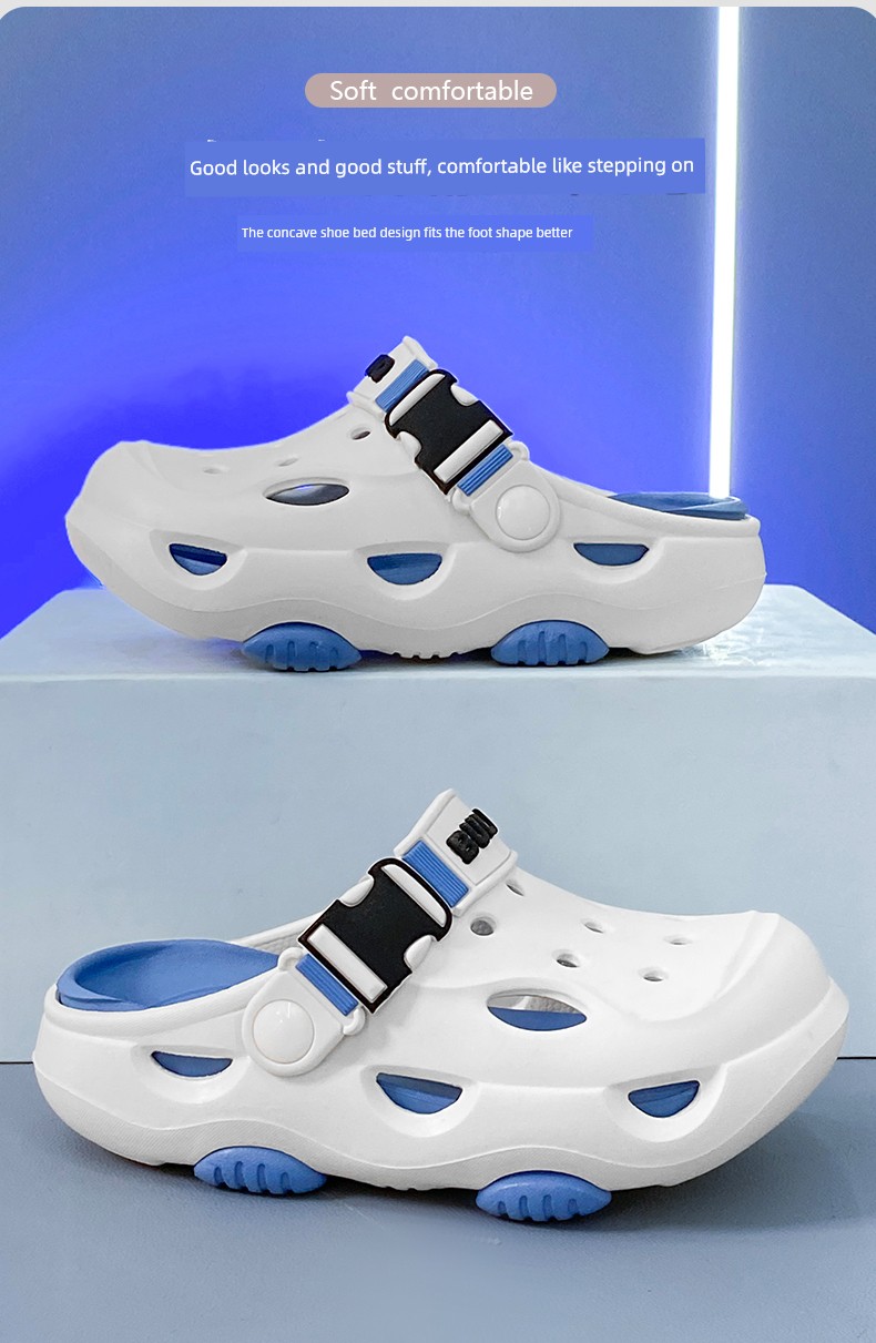 Boys' Summer Slippers, Children's Clogs, Big Kids' Soft-Soled Non-Slip Beach Shoes, Outdoor Dual-Use Boys' Closed-Toe Sandals — 3