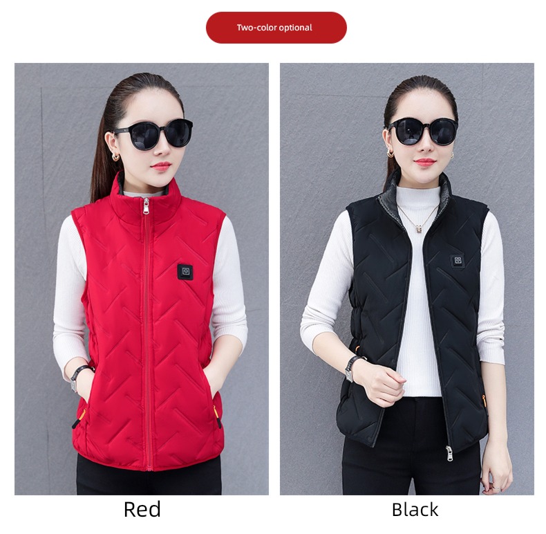 USB intelligence temperature control charge Self heating clothes Vest