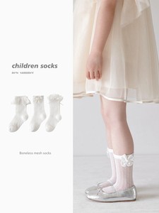 Girl Socks Summer Thin Boneless Mesh Stockings Kids White Tube Socks Princess Style Baby Girl Lace Socks