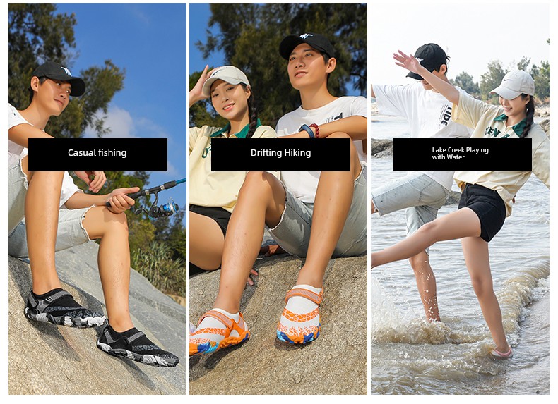 Platform plus Kids Upstream Shoes Men's and Women's Beach Shoes Quick-Drying Hiking Drifting Swimming Shoes Cutting Sea Reef Antiskid Shoe — 8