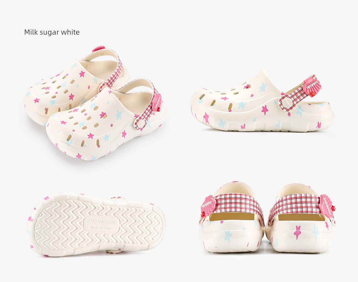 Balabala Kidsren's Slippers for Girls, Summer Baby Hole-In-The-Wall Shoes, Princess Cute Little Girl Soft-Soled Beach Sandals — 17