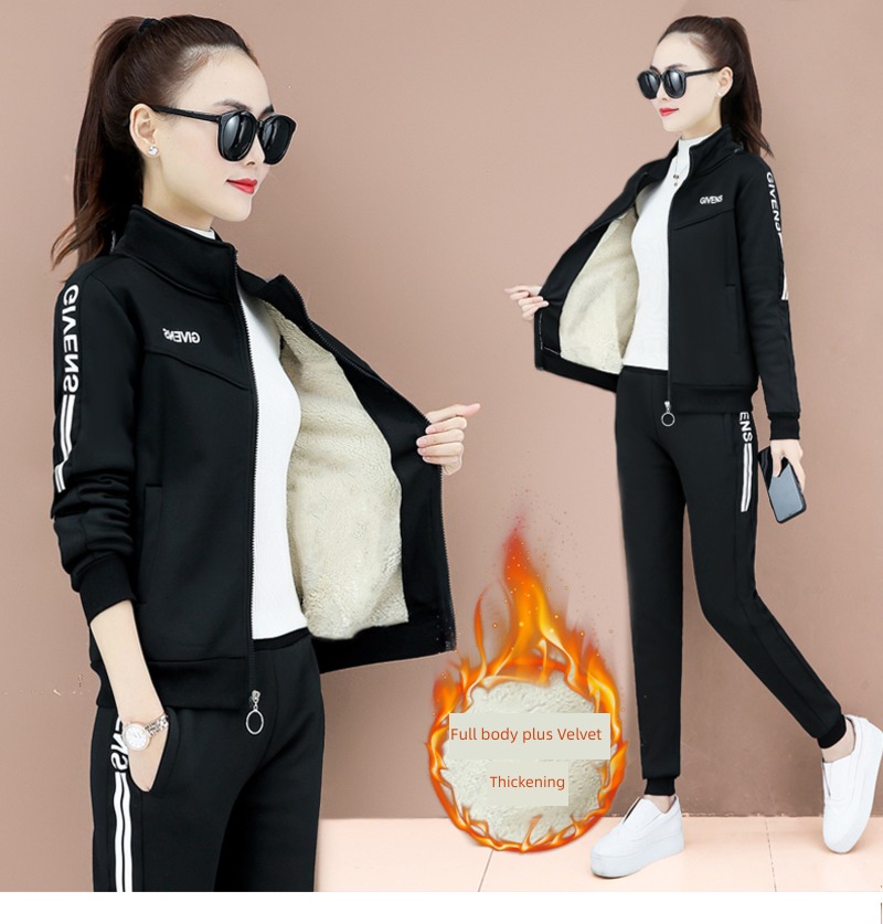 Lamb cashmere winter clothes ma'am run leisure time thickening Sweater