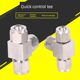 304/316 pneumatic stainless steel quick screw tee-way T-type intermediate air pipe PU pipe tetrafluoro hose lock female quick connector