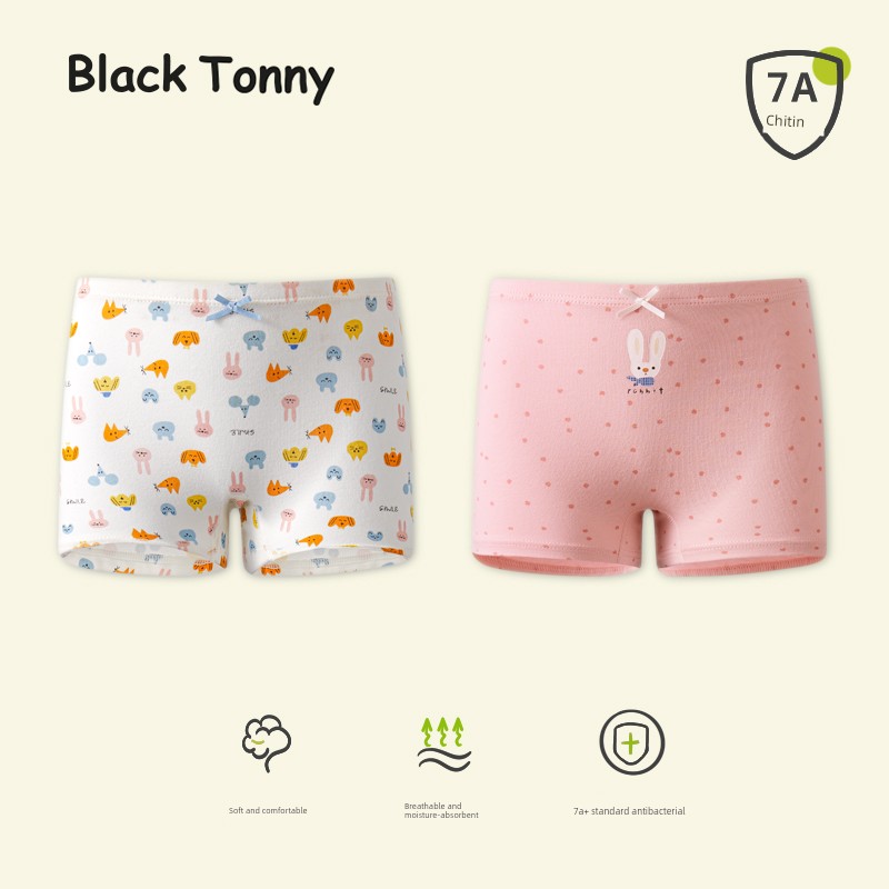 Little Black Cotton Panties for Babies and Girls in the Year of Birth — 4