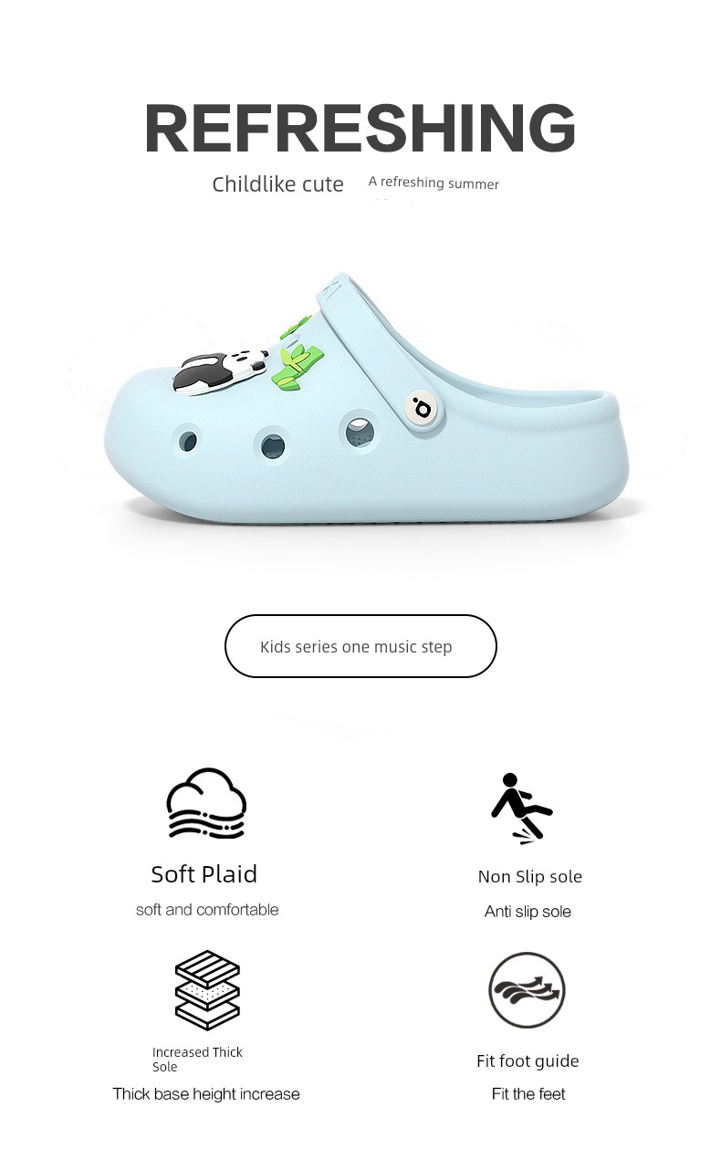 Puxi 2026 Clogs for Children, Boys and Girls, Summer Thick-Soled Height-Increasing Slippers with a Soft, Non-Slip Feel, Suitable for Outdoor and Beach Wear — 2