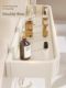 Creamy bathroom toilet rack without punching toilet sink toilet sink wall mirror storage rack