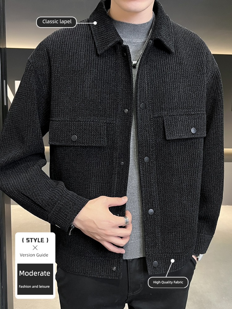 winter Two cotton Plush Woollen overcoat thickening Jacket