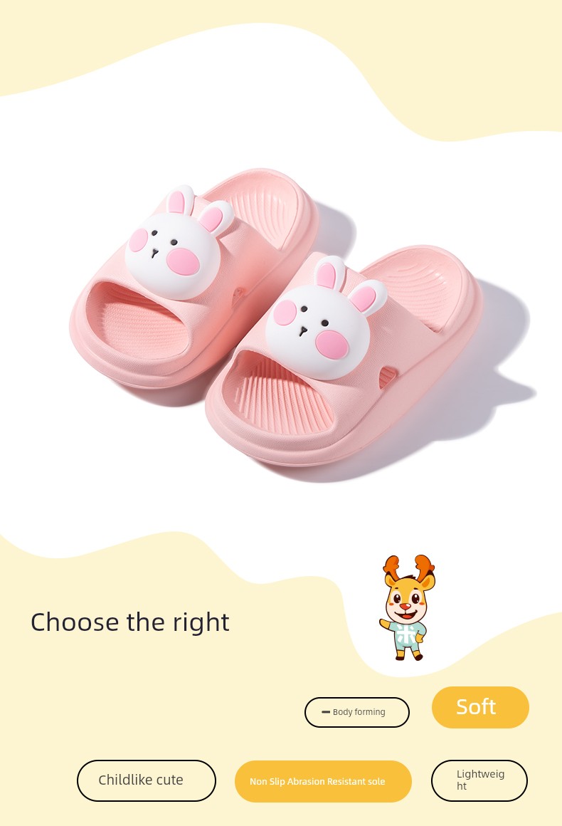 Little Deer Milly Baby Slippers Summer Home Indoor Eva Soft Sole Shock Absorbing Wear-Resistant Soft Elastic Cute Cartoon — 6