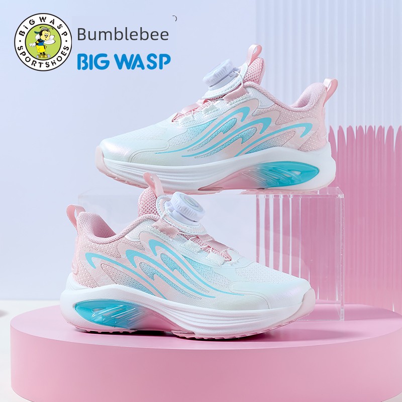 Bumblebee Girls' Sports Shoes Autumn New Comfortable Children's Student Shoes Little Girls' Mesh Breathable Running Shoes — 3