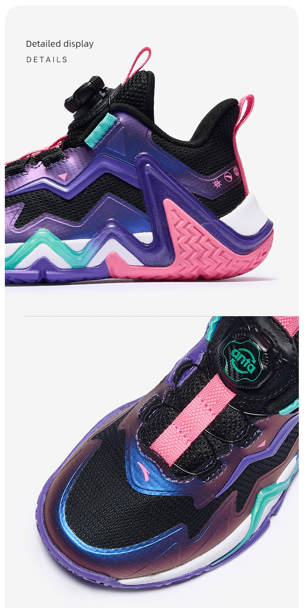 Anta Kids Reverse Scale | Boys' Basketball Shoes 2026 Autumn New Model Professional High-Support Sports Shoes Official — 24