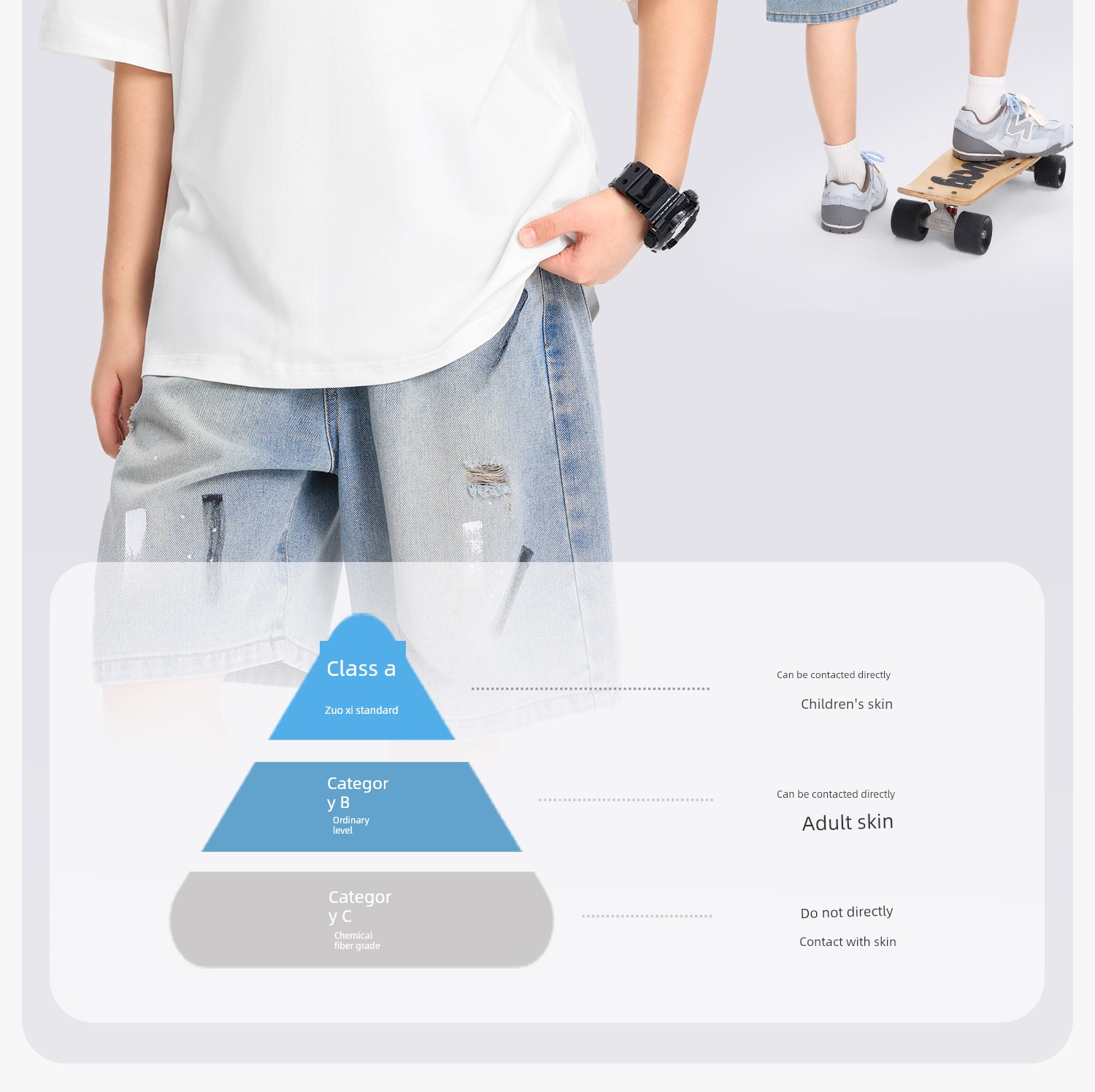 Zuoxi Children's Clothing Boys' Short-Sleeve T-Shirt Children's Cool Summer Wear 2026 New Model Boys' Large Children's Class a Antibacterial Top Trendy — 18