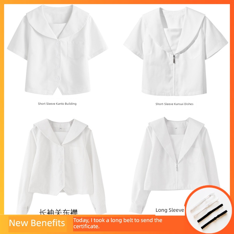 jk original Short sleeve Kanto lapel The White has no roots jacket shirt
