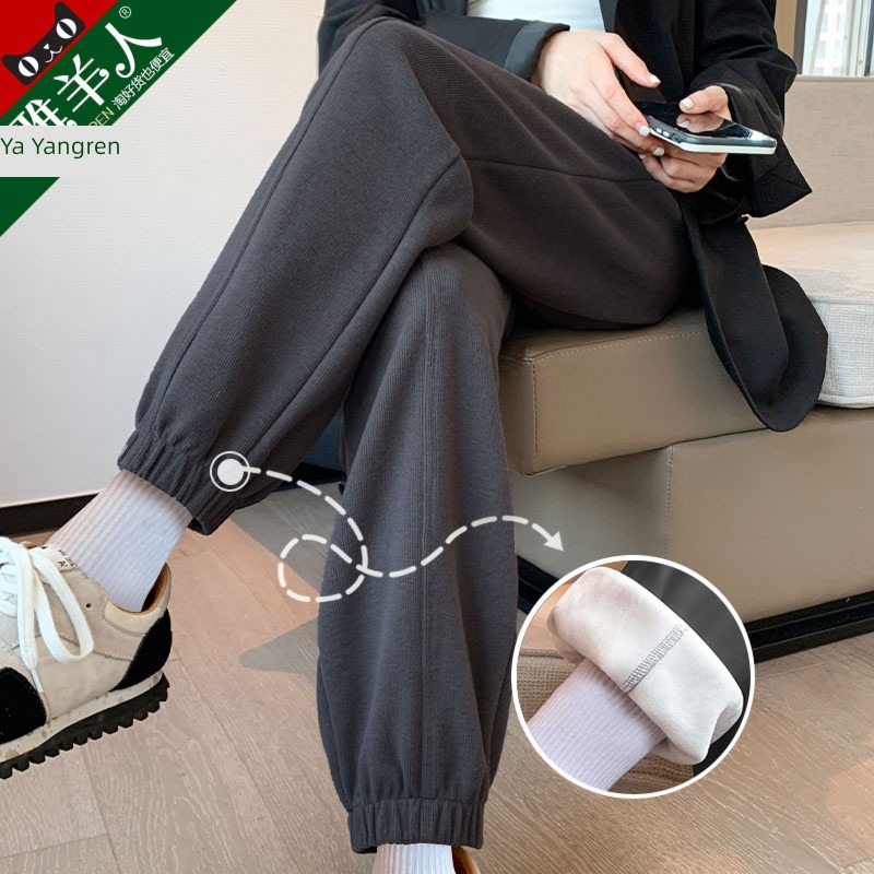 Autumn and winter little chap leisure time thickening Sports pants