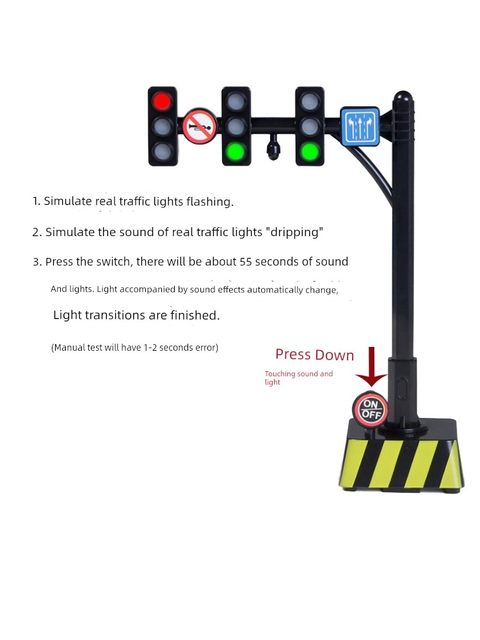 仿真红绿灯玩具交通信号灯模型道路标志牌幼儿园儿童教具仿真包邮