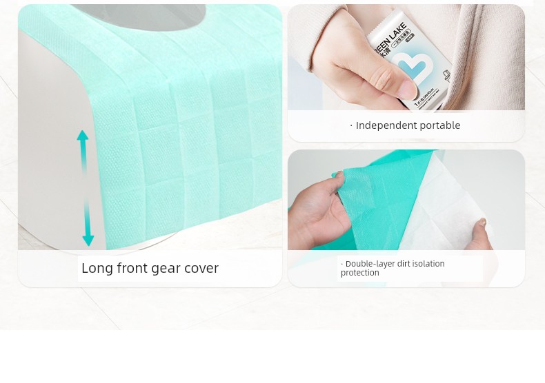Disposable Toilet Seat Covers Individually Packaged for Pregnant Women, Hotels, Travel, and Portable Use Without Adhesive Removal — 3