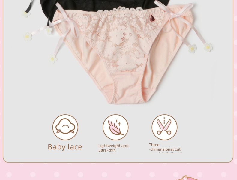 Merlot jointly Front buckle summer sexy Bra Set