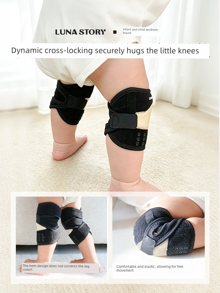 Lunastory Knee Pads, Baby Crawling Elbow Pads, Anti-Slip Children's Toddler Knee Protectors, Anti-Strain — 3