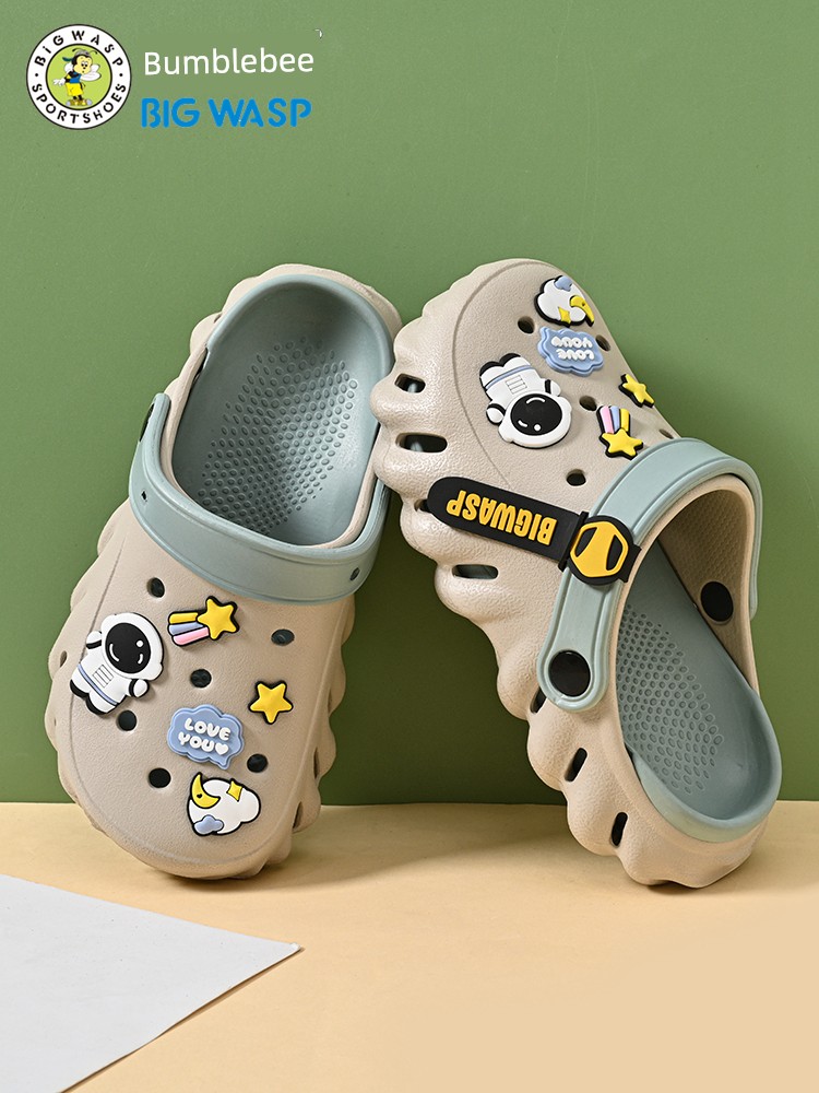 Bumblebee Boy Sandals Summer Children's Hole Shoes — 4