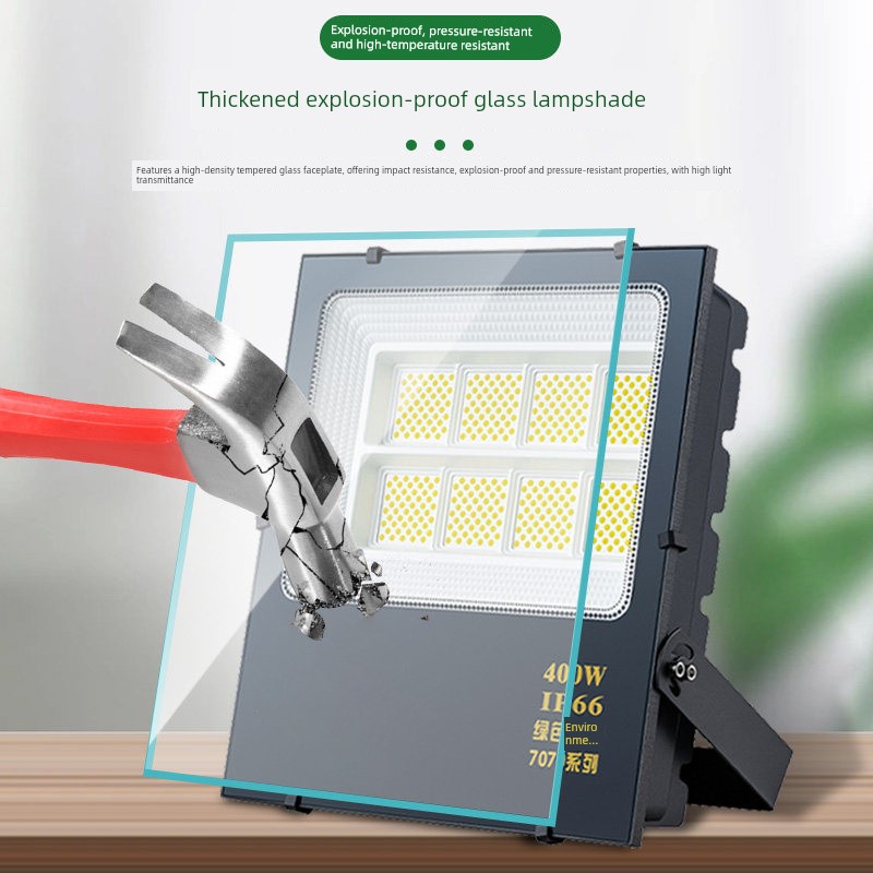 Yaming Floodlight Outdoor Waterproof Searchlight Engineering-Specific Stadium Light Industrial Factory Lighting Floodlight Spotlight
