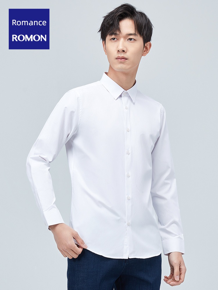 live broadcast exclusive Romon leisure time man Long sleeve shirt