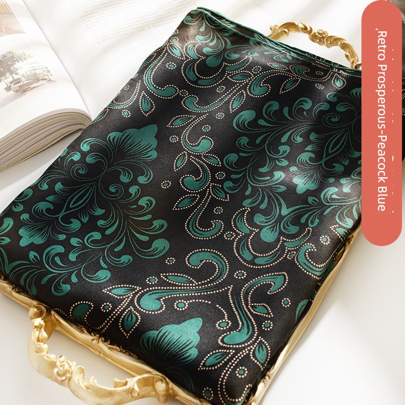 new pattern winter Foreign style blackish green female To Mom Large square towel