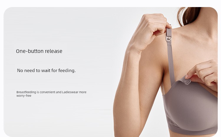 GE Meizi Breastfeeding Intimates Push up and Anti-Sagging Postpartum Feeding Spring and Summer Exclusive for Pregnancy Pregnant Women Bra Seamless — 36