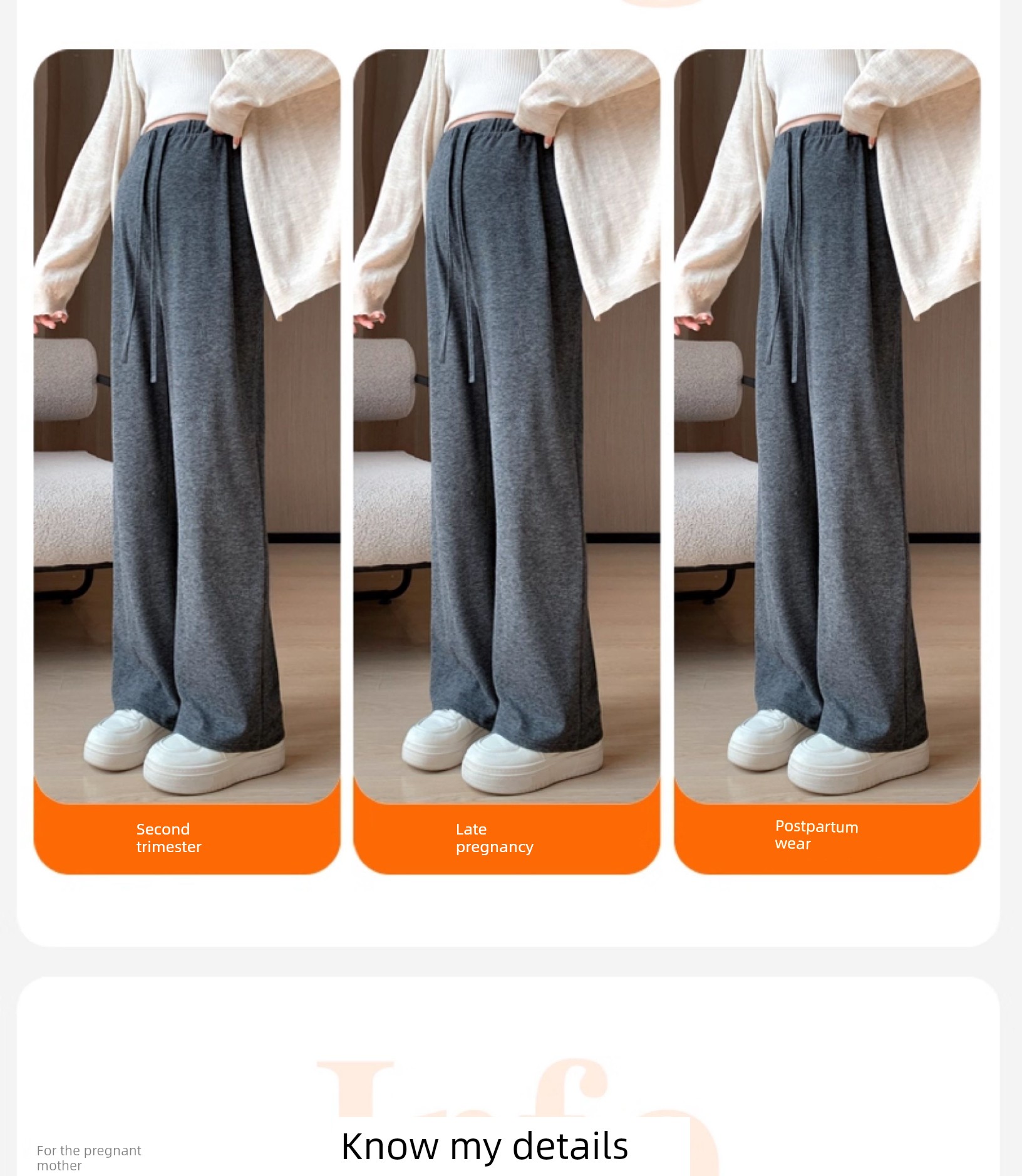 Autumn and Winter Outer Wear Thickened No Belly Support Pregnant Women's Pants — 7