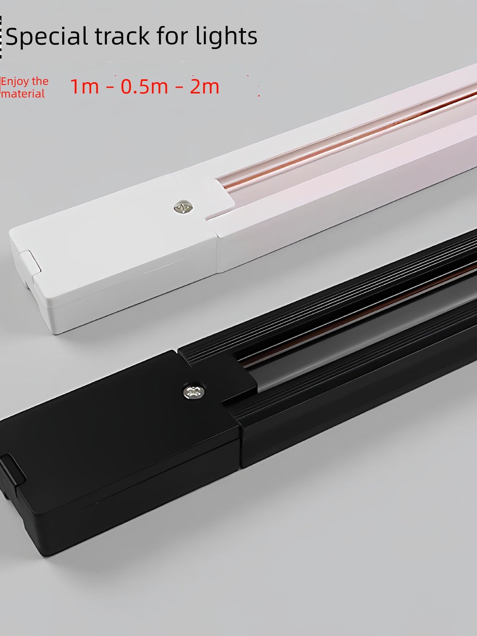 Specialized Led Track Rail for Spotlights, Commercial Two-Wire Slide Rail for Clothing Stores, 1 2m Slide Rail Accessories