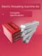 Dry oil-free electric wire sleeve machine plate teeth pipe thread 2 inch 3 inch 4 inch electric 100 type special steel high-speed steel