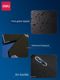 Deli Quick Lab A4 punching folder 2 inch 3 inch office information storage folder loose leaf insert 2 hole folder