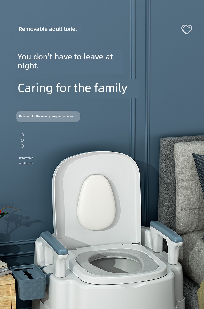 Movable For Home Elderly Deodorizing Filter Indoor Toilet — 2