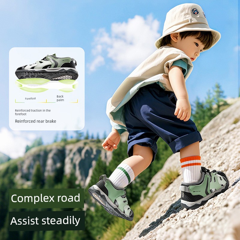 Jinopu Functional Shoes Summer Models for Boys and Girls, Baby Shoes, Infant Shoes, Toddler Shoes, Hiking Sandals Gw1761