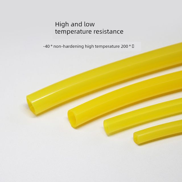 食品级硅胶管耐高温无异味软吸管排水管黄色2/4/6/8/10/25mm